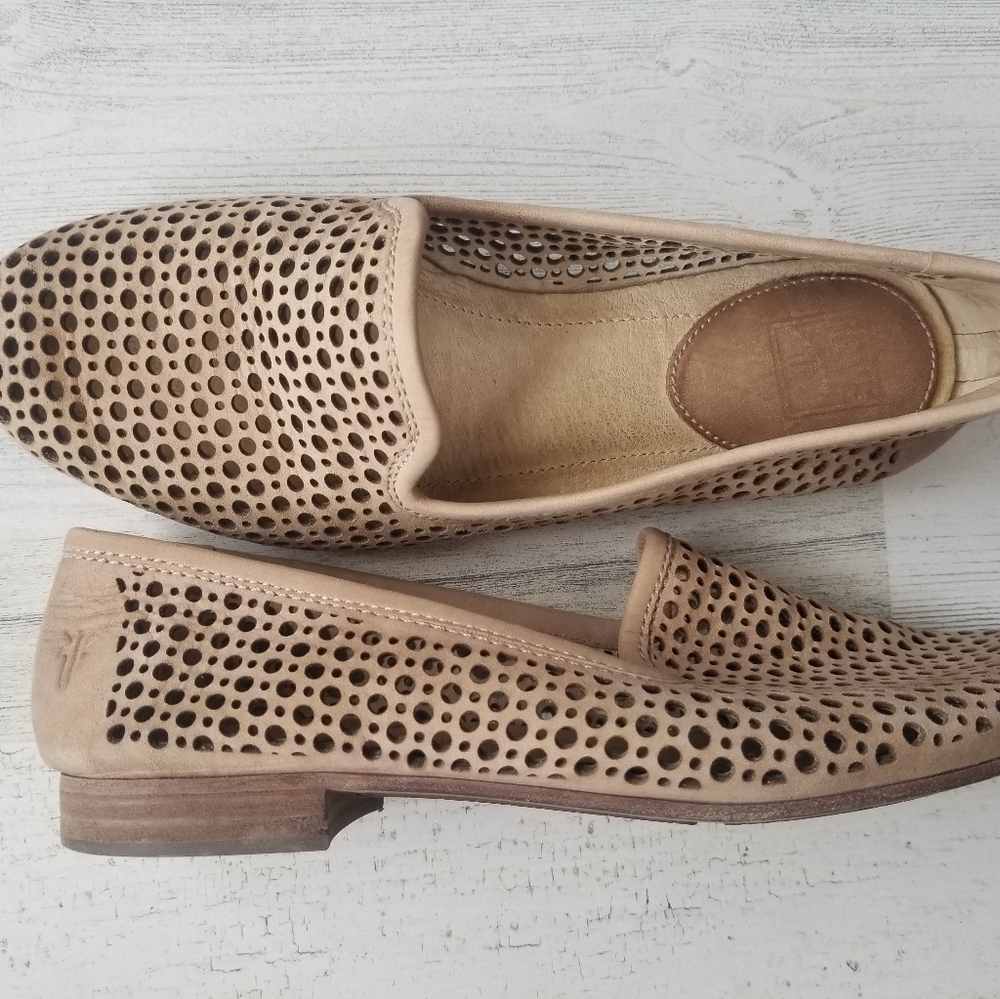 Frye Jillian Perf Loafer Shoes 6